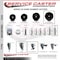 Service Caster 5 Inch Hard Rubber Wheel Swivel 34 Inch Threaded Stem Caster Set 2 Brakes SCC SCC-TS20S514-HRS-34212-2-TLB-2 - alternate 5